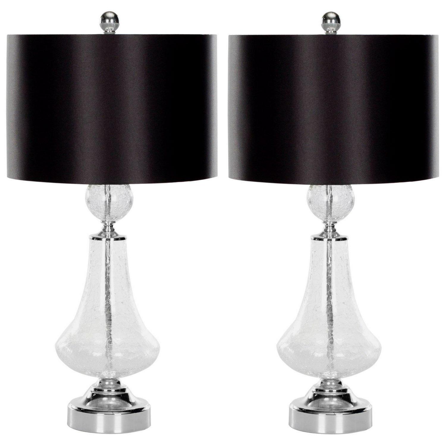 Safavieh Crackle Glass LIT4043 Table Lamp  Set of 2