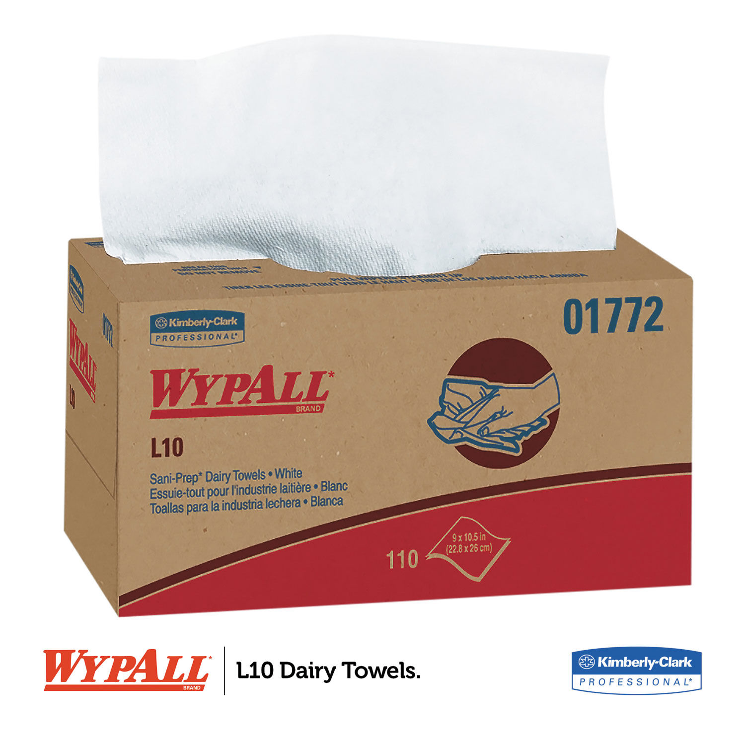 L10 SANI-PREP Dairy Towels by WypAllandreg; KCC01772