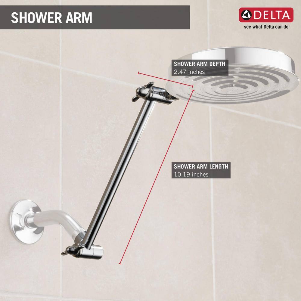 Delta 10-45 in. Adjustable Shower Arm in Chrome UA902-PK