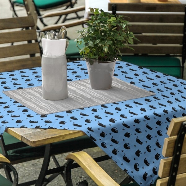 Cat Pattern Square Tablecloth