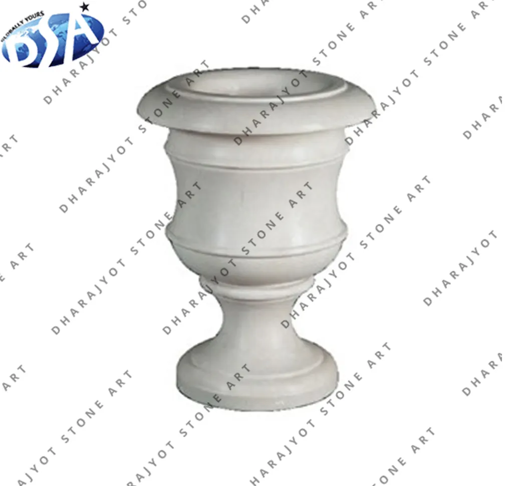 indian modern white marble interior vase simple and beautiful for artificial and natural flowers and plants decorative piece