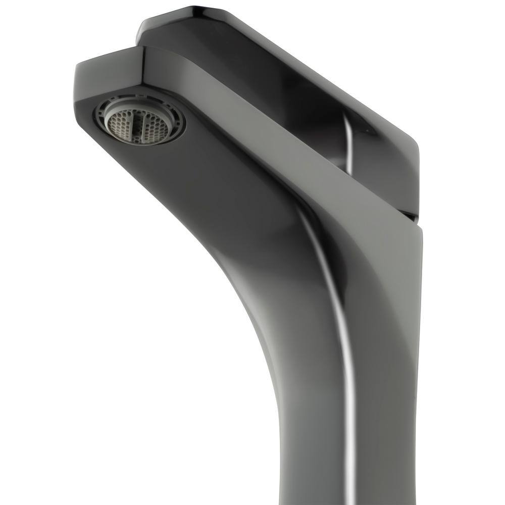 AKDY Single Hole Single-Handle Bathroom Faucet in Brushed Graphite Black BF004-6