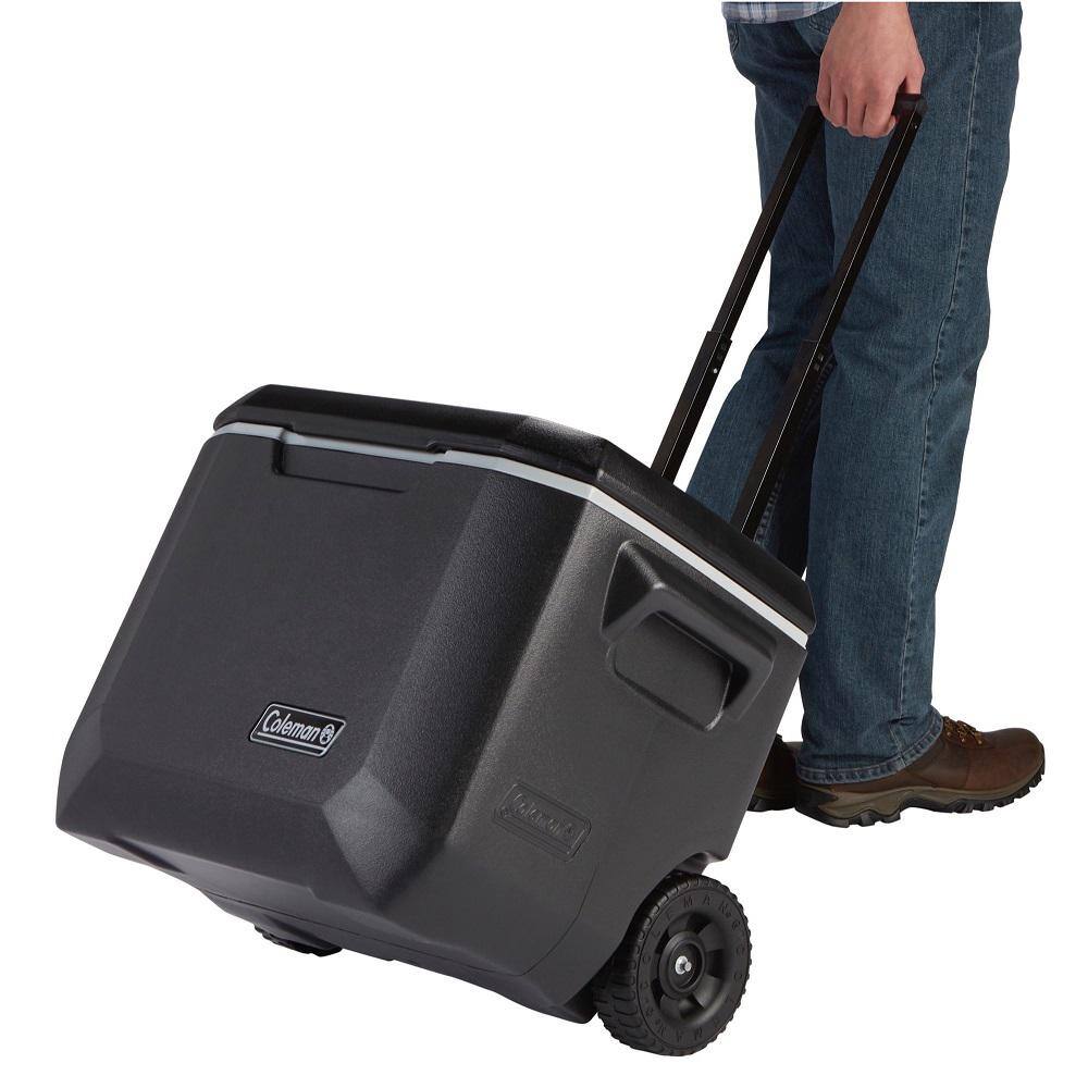 Coleman 50 Qt. Xtreme 5-Day Hard Cooler with Wheels in Black 3000005361