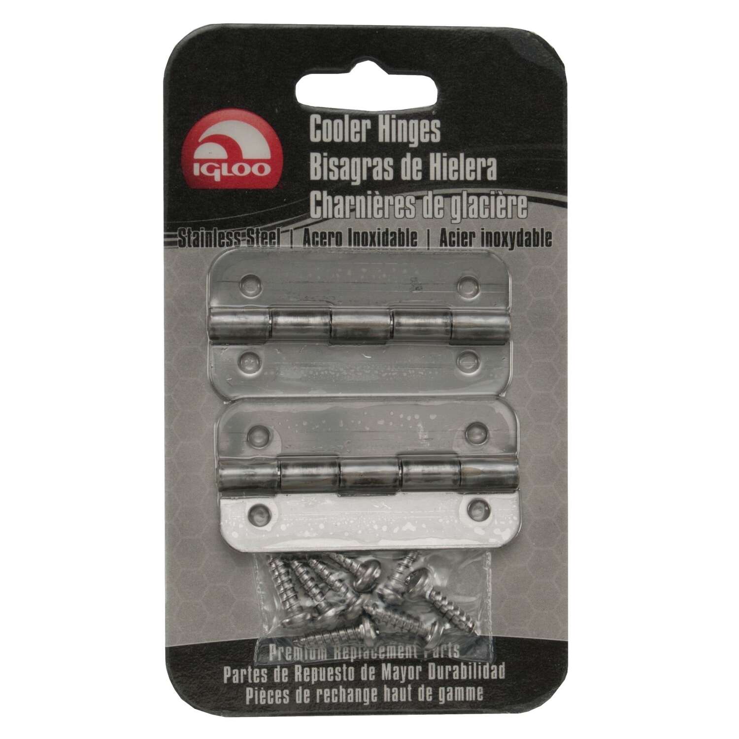 Igloo Cooler Hinges Silver 2 pk