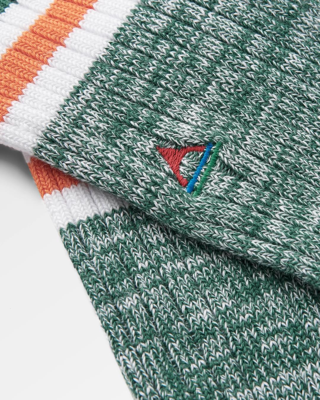 Organic Midweight Rib Socks - Deep Ocean