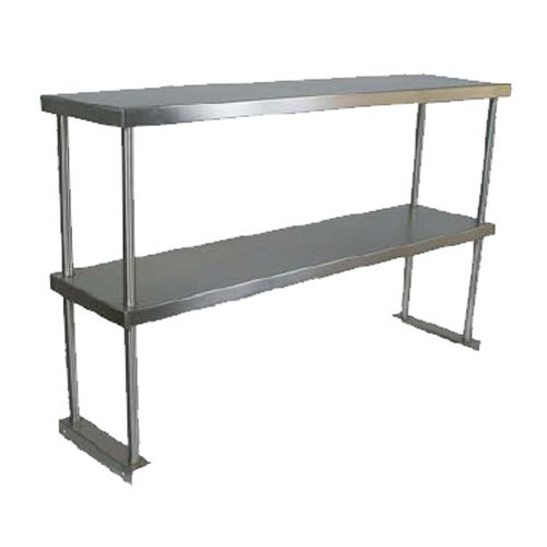 John Boos OS-ED-1836 Stainless Steel Double Overshelf for Work Tables， 18