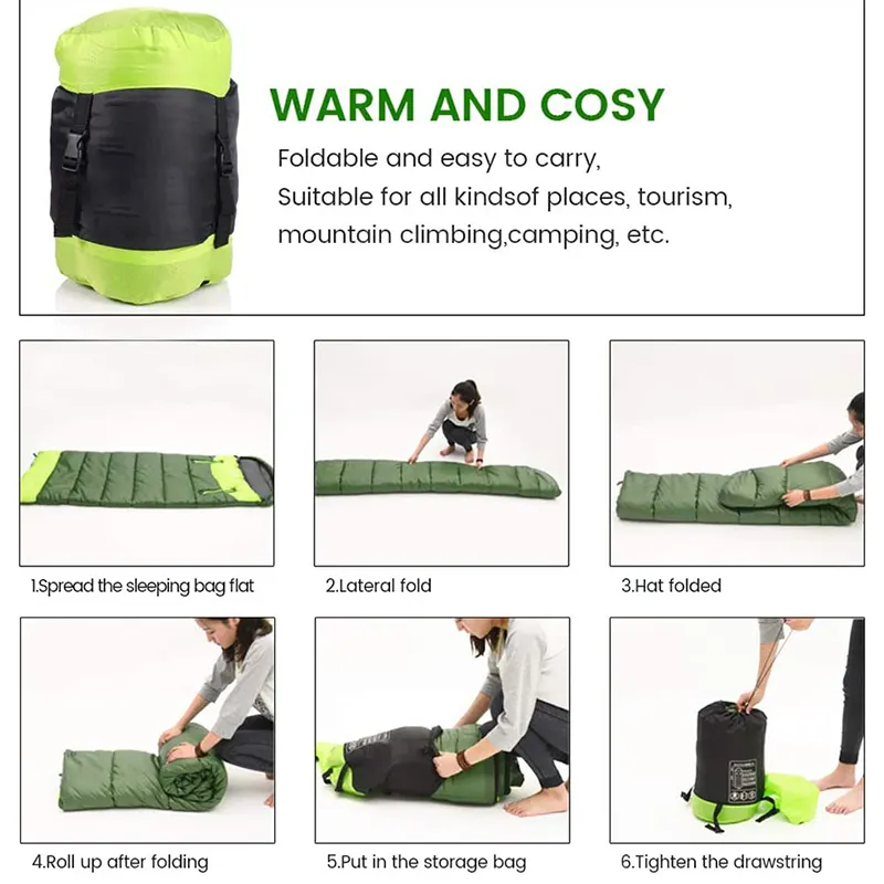 Adult Portable Winter Promotional Price Indoor Envelope Sleeping Bag With Drawstring Hood