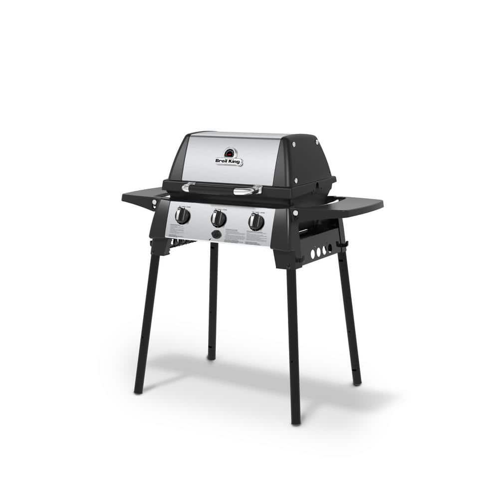 Broil King PortaChef 320 Portable Propane Grill in Stainless Steel and Black