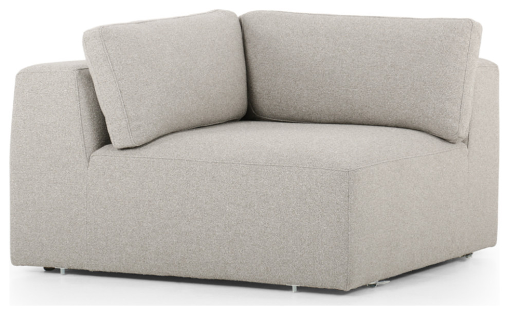 Basina Corner Sectional Piece   Transitional   Armchairs And Accent Chairs   by Marco Polo Imports  Houzz