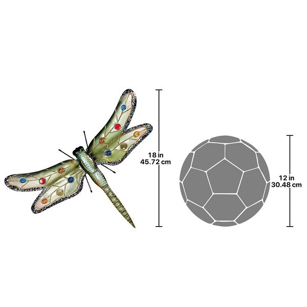 Design Toscano Oversized Dragonfly Metal Wall Sculpture