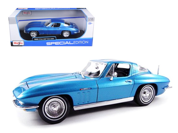 Maisto 1965 Chevrolet Corvette Blue Metallic 1/18 ...