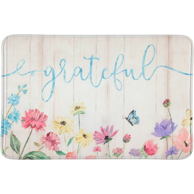 X Relaxed Chef Series Anti fatigue Kitchen Mat Grateful Floral Wood J amp v Textiles