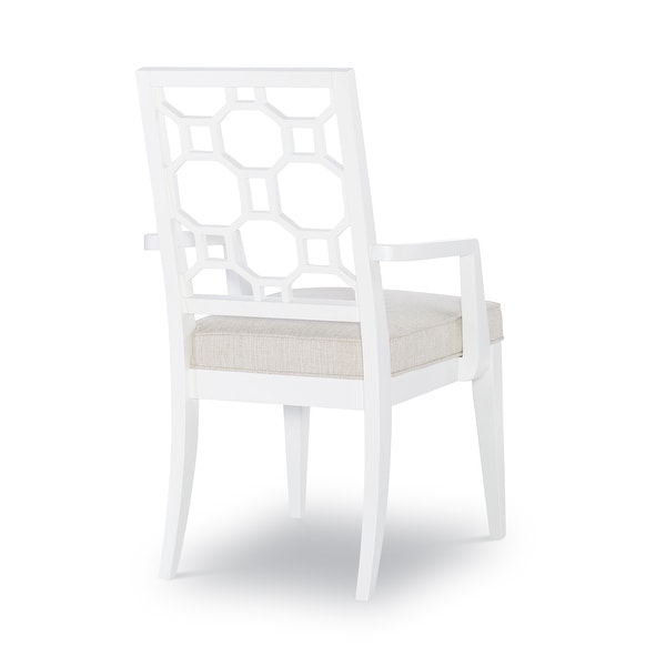 Chelsea by Rachael Ray Lattice Back Arm Chair (Set of 2)