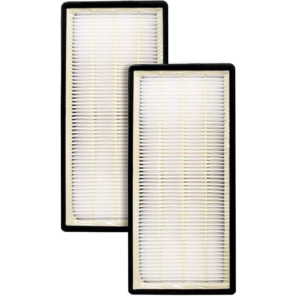 LifeSupplyUSA 10 in. x 4.75 in. x 1.38 in. Replacement HEPA Filter Fits N Honeywell Air Purifier Models (4-Pack) 2ER183