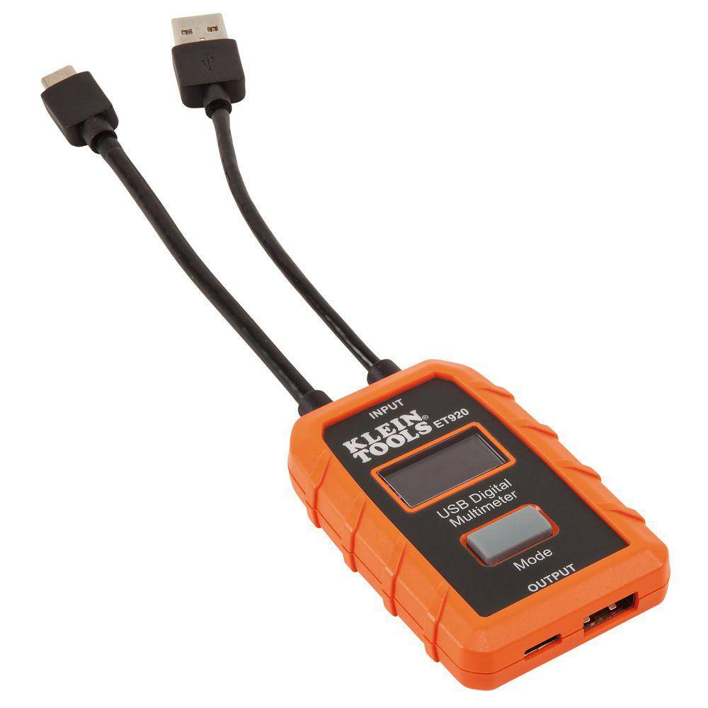 Klein Tools USB Digital Meter with USB-A and USB-C ET920