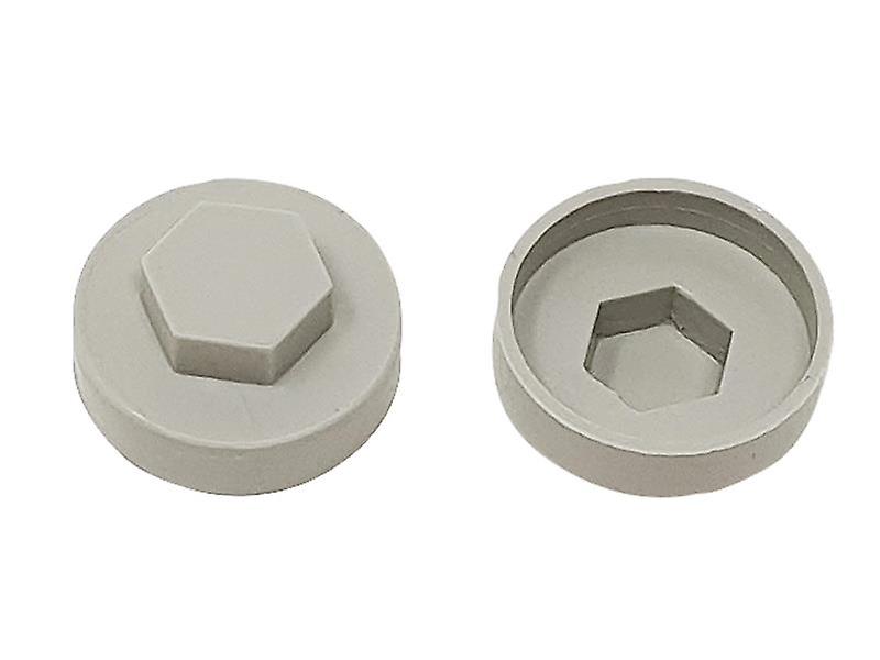 ForgeFix TechFast Cover Cap Goosewing Grey 19mm (Pack 100)