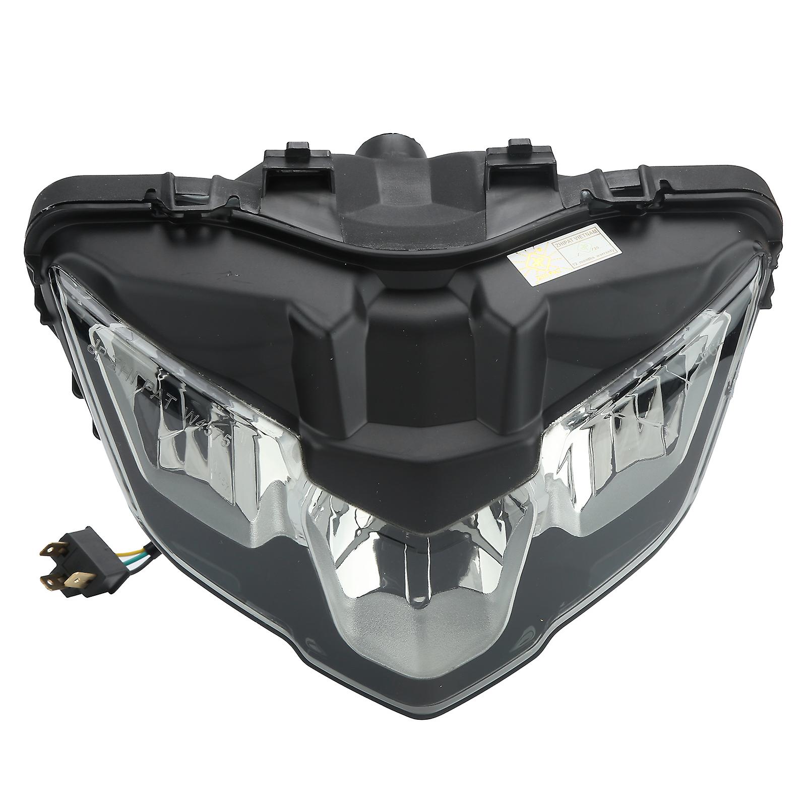 Headlight Led Motorcycle White Light Head Lamp Fit For Y15zr With H4 Plug Lentille Transparente