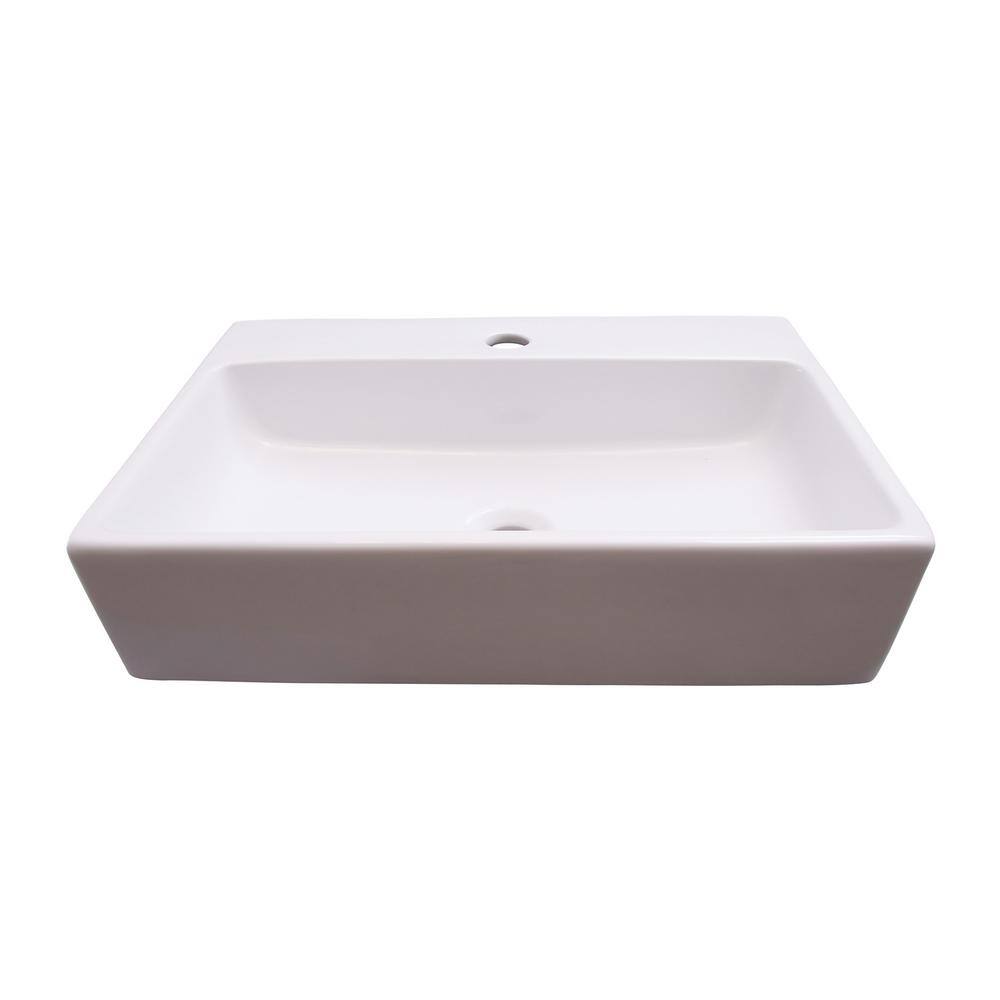 Barclay Products Leanne Wall-Mount Sink in White 4-9064WH