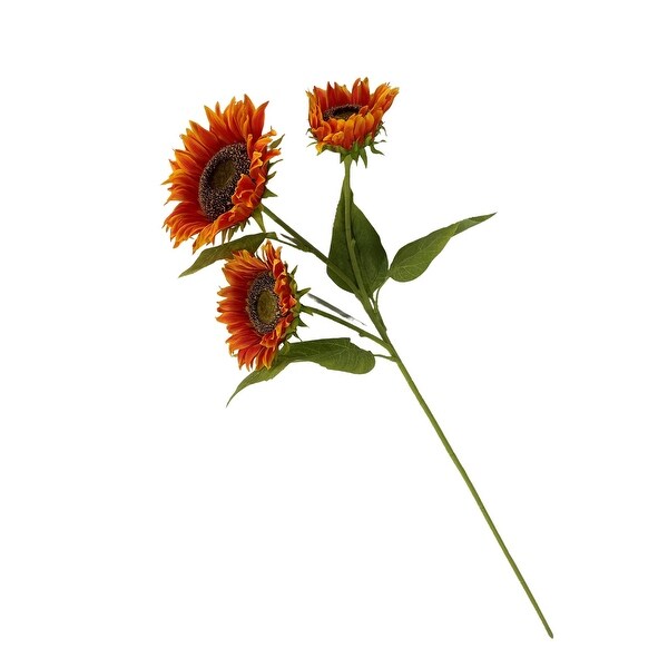 Sunflower Stem x 3 Orange 36 Set of 3