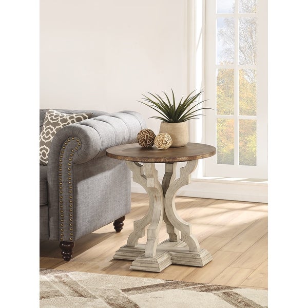 Homestyles Estate Brown Wood Lamp Table - 23