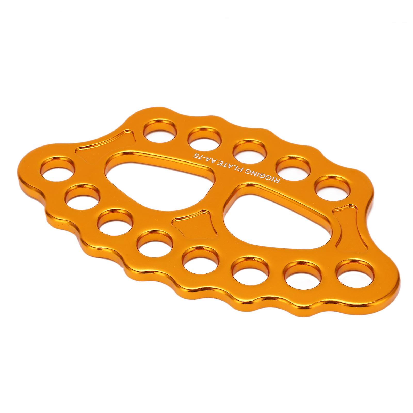 Rigging Plate Aluminum Alloy 15 Holes 45kn Anchor Divider Finger Force Climbing Equipment