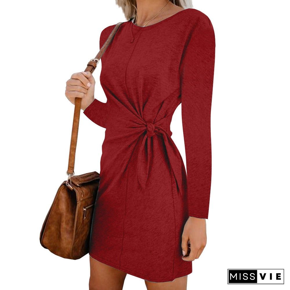 Women's Round Neck Short Sleeve Dress