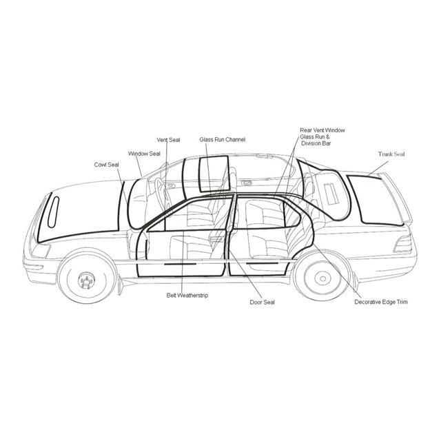 Fairchild Vent Window Seal Kit For 78-79 Ford Bronco 73-79 Ford Full Size Pickup Kf4901