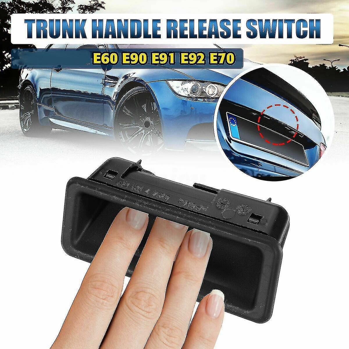 51247118158 Trunk Lid Lock Release Push Button Boot Tailgate Handle Switch For- E60 E90 E91 E92 E92