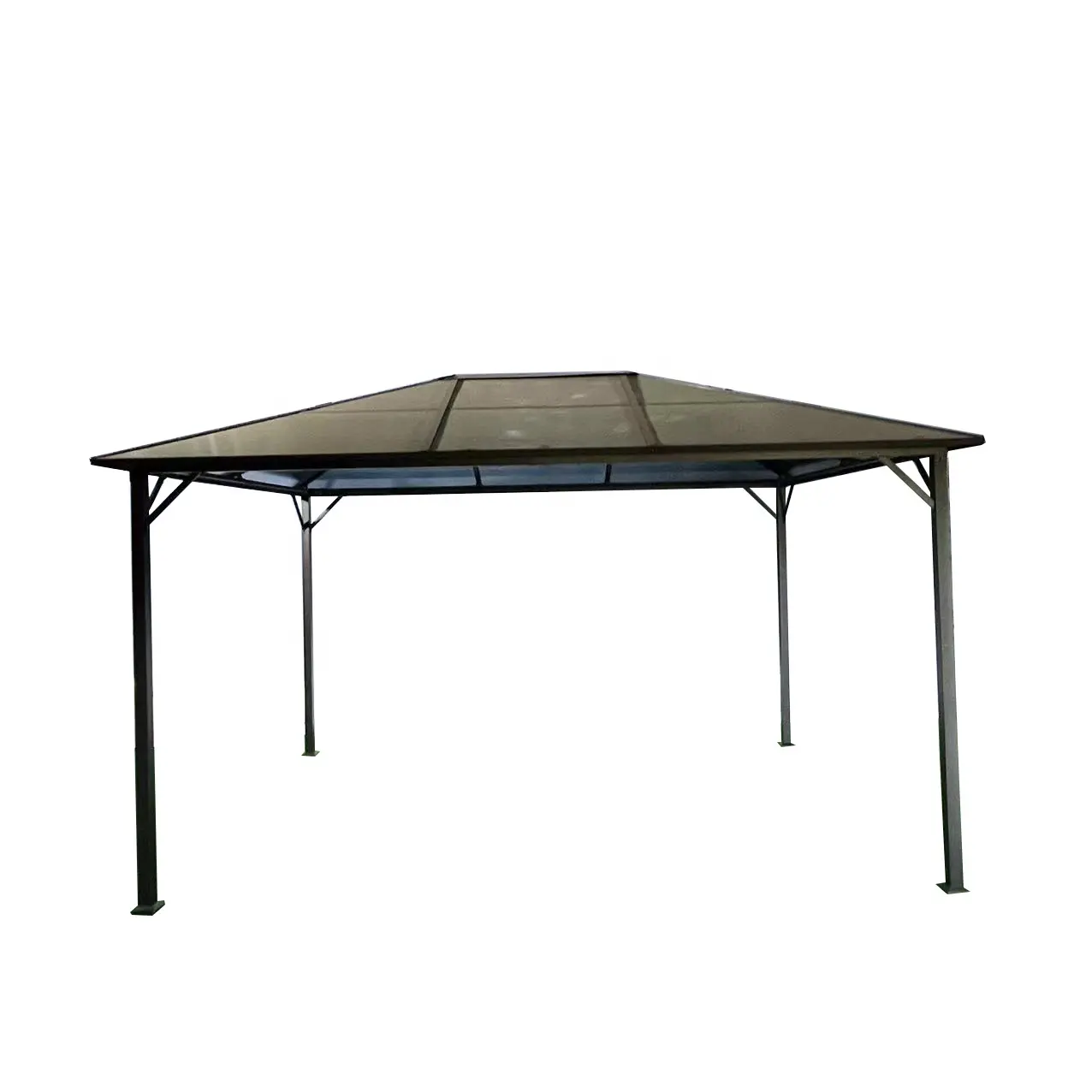 Factory Price Heavy Duty Garden Supplies Pavilion Polycarbonate Top Canopy Aluminum Gazebo Outdoor