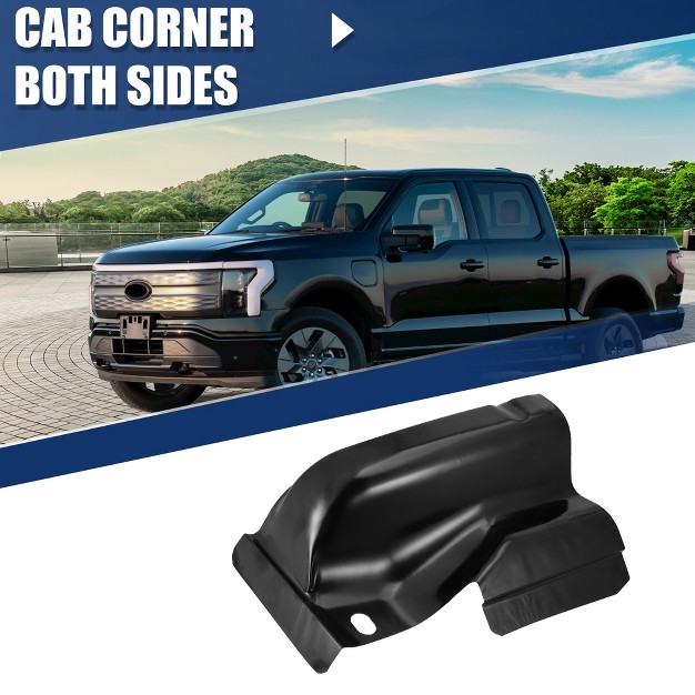 Unique Bargains Steel Door Crew Cab Corner Panel For Ford F 150 2009 2014 1989 113 1989 114 Black 1 Pair