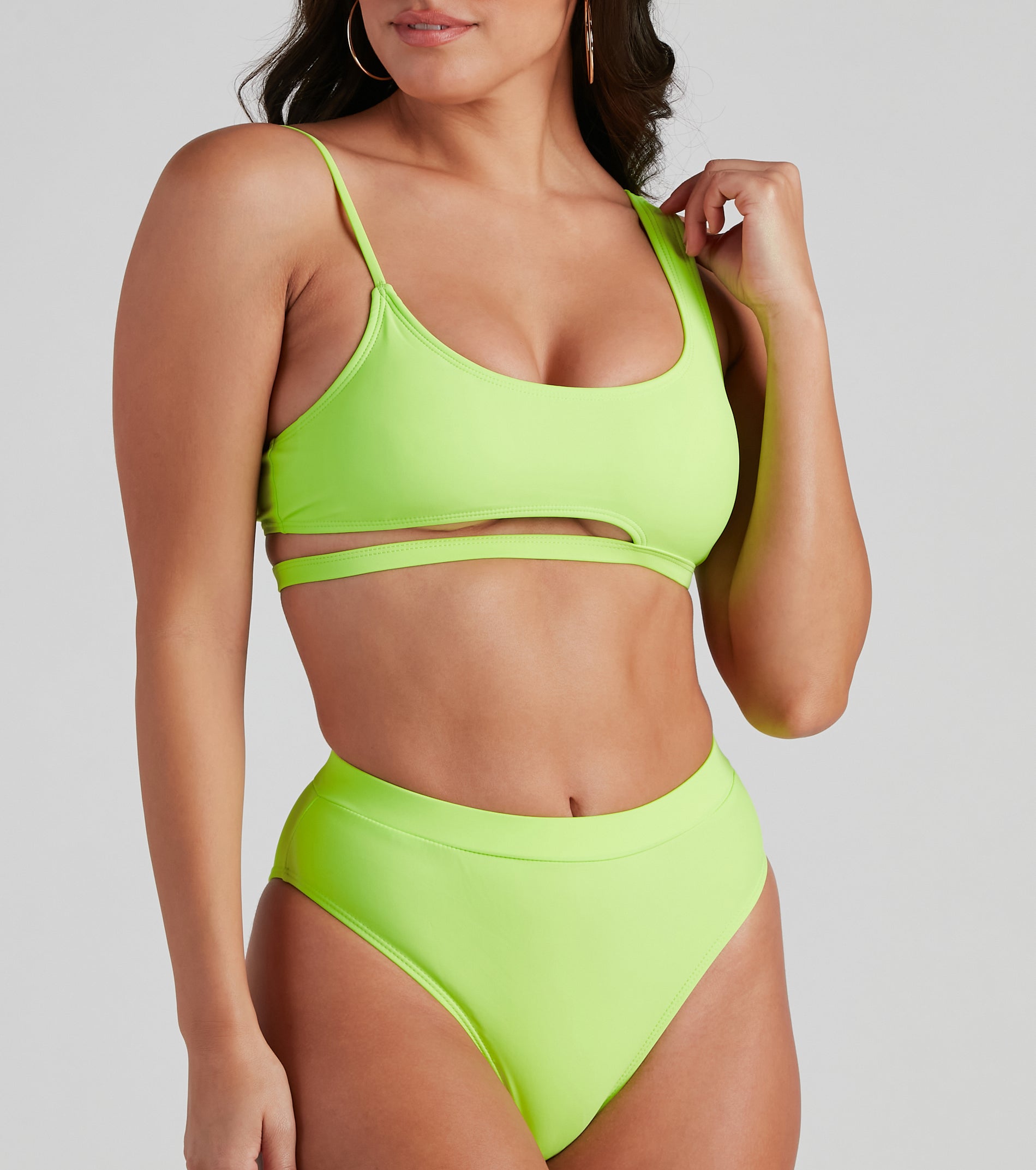 Major Glow Tank Swim Top