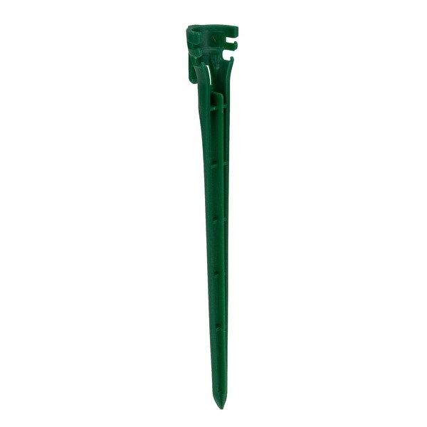 Set of 100 Green 2in1 Christmas Decors Tie Down Light Stakes