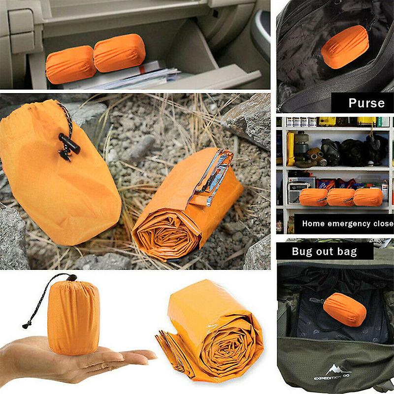 Outdoor Emergency Warm And Waterproof Sleeping Bag Camping Lifesaving Sleeping Bag Pe Aluminum Film