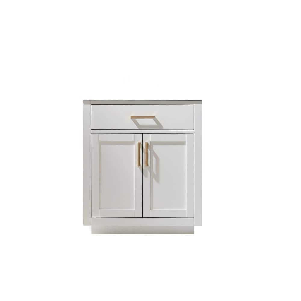 Altair Ivy 292 in W x 216 in D x 331 in H Bath Vanity Cabinet without Top in White