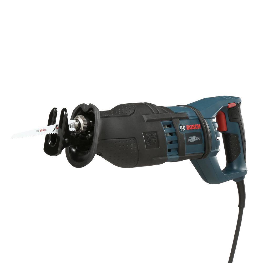 Bosch 14 Amp Corded 1-18 in. Variable Speed Stroke Reciprocating Saw with Carrying Bag and Vibration Control RS428