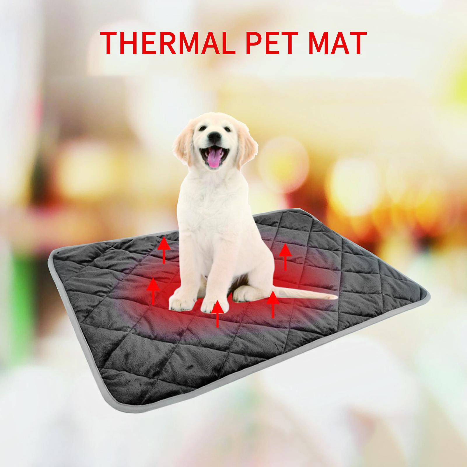 Winter Warming Cat Bed， Self-warming Thermal Pet Mat， Anti-slip Cats And Dogs Bed Pad Grey S