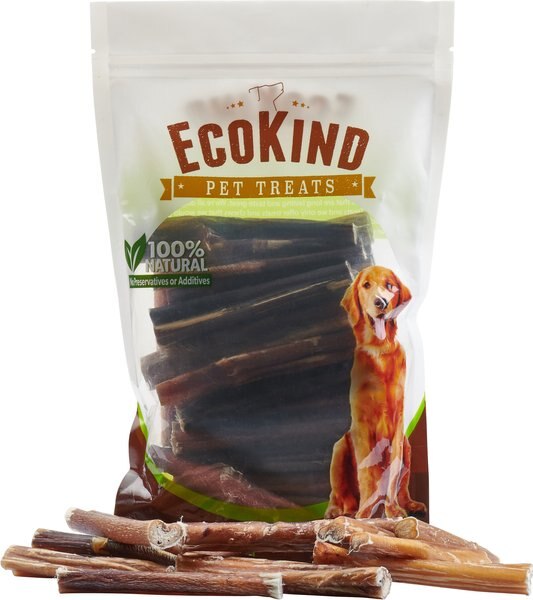 EcoKind Odor Free Natural Bully Sticks Dog Treats， 1-lb bag， 4 inches