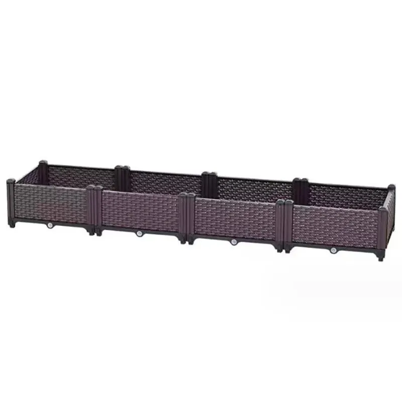 Raised Elevated Patio Garden Bed Flower Planting Vegetable Box Square Plastic Planter