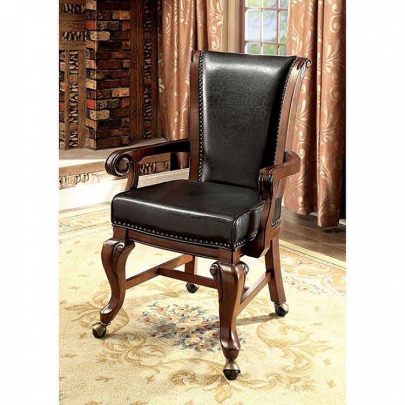 Majestic Contemporary Arm Chair Brown Pack of 2