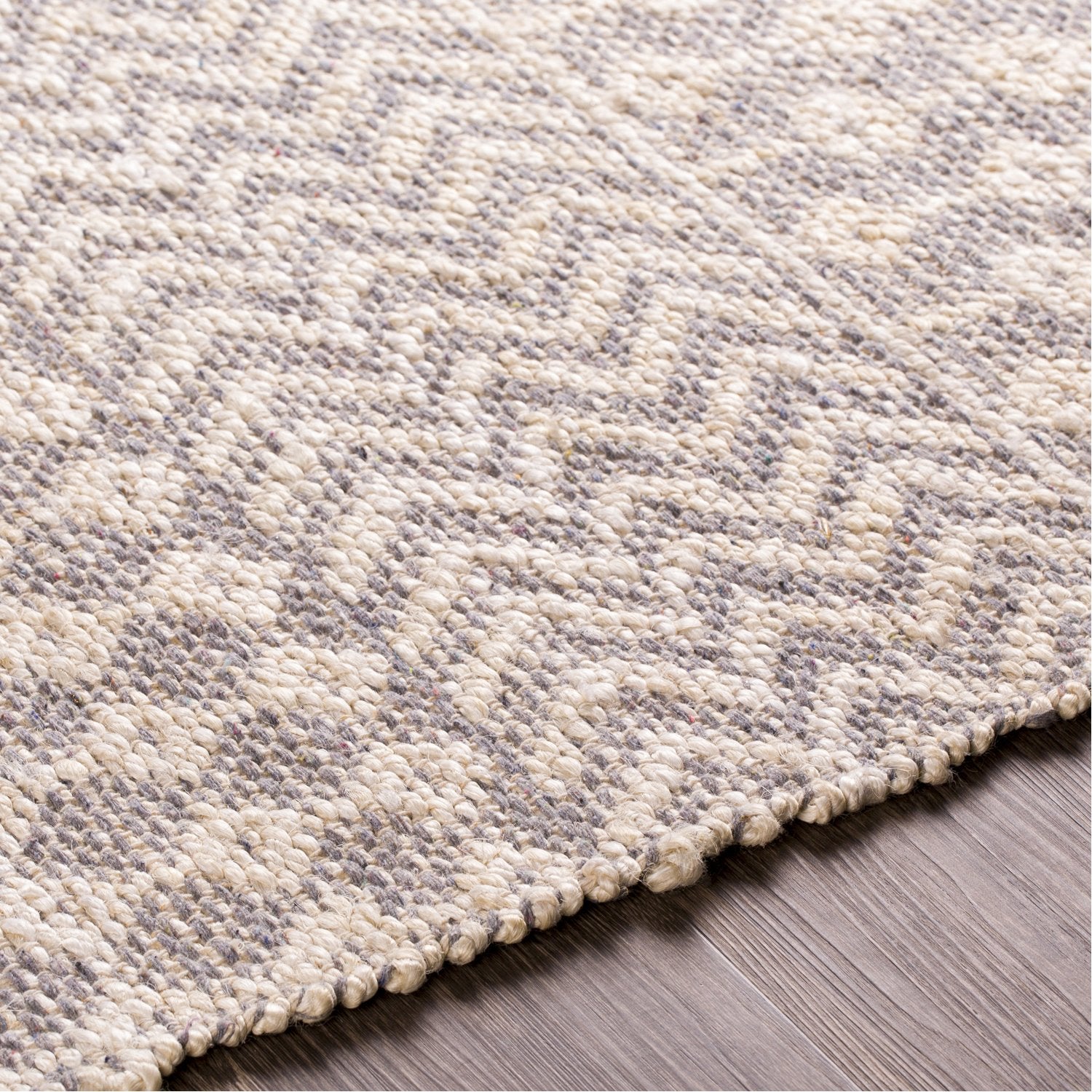 Bryant Hand Woven Rug in Beige, Medium Gray