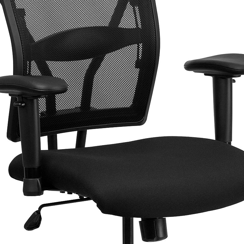 Flash Furniture Big and Tall Black Ergonomic Drafting Desk Chair