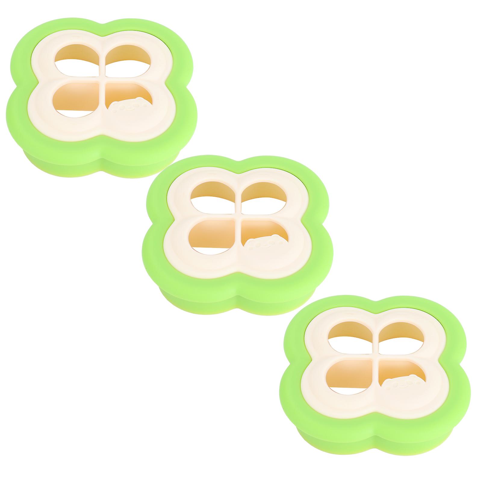 3Set Sandwich Cutter 4 Leaf Shaped Bread Mold Sushi Making Tool for Home Kitchen