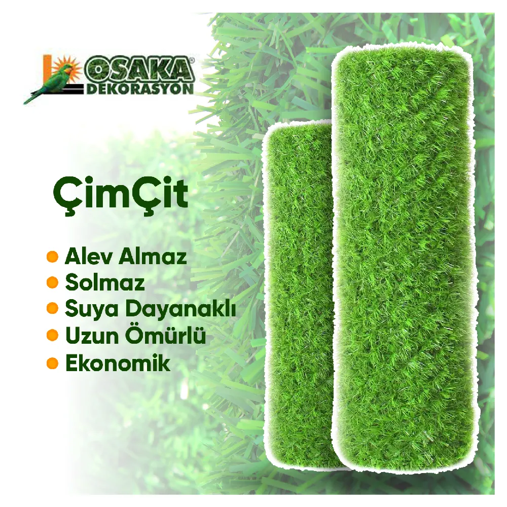 High Quality Green Grass Fence 0 5 MT Height 10 MT Length Garden Decoration Landscaping from Turkey