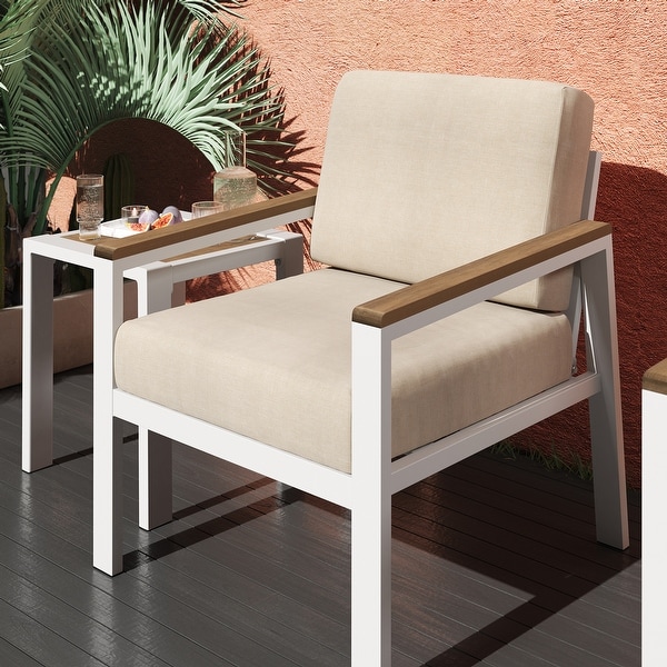 Priage by ZINUS Aluminum and Poly Lumber Outdoor 3 Piece Chat Set