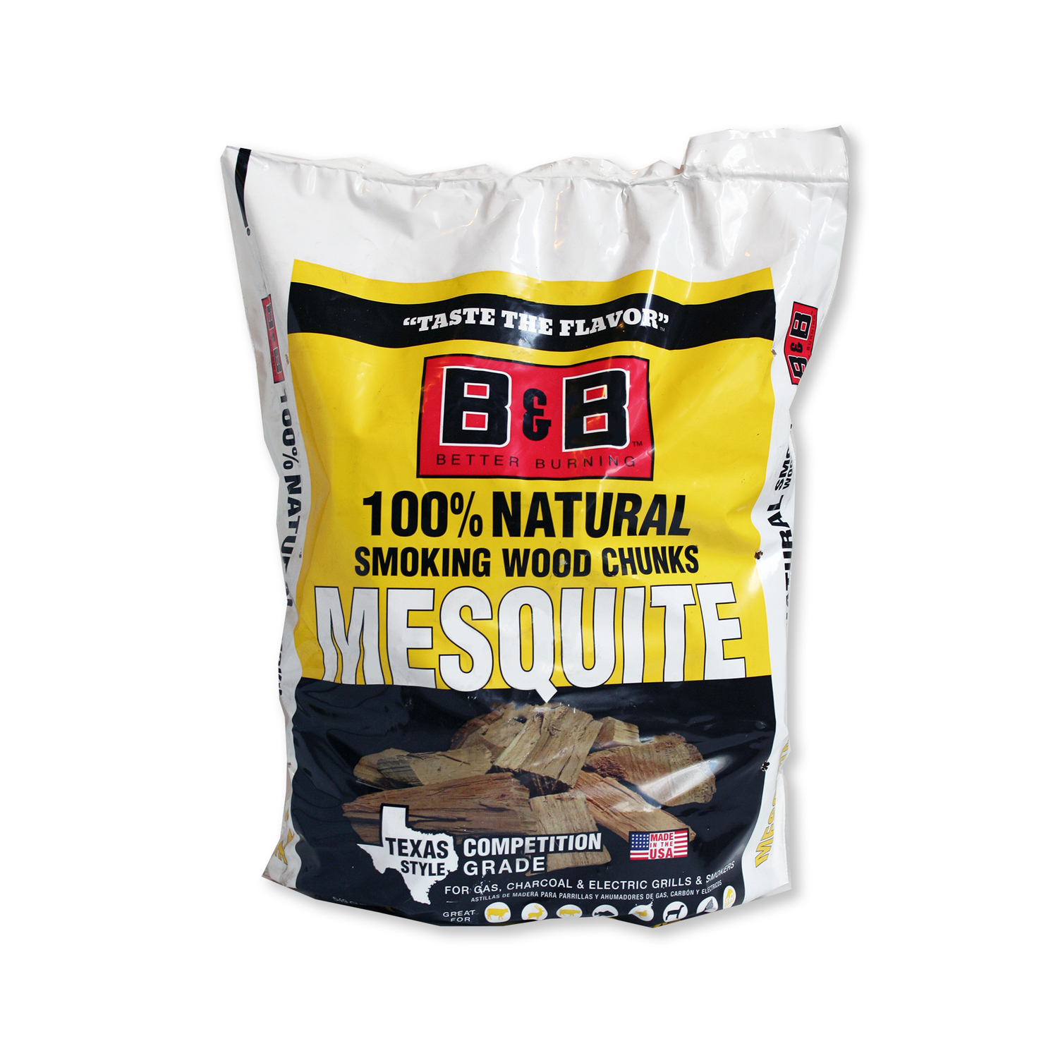 BandB Charcoal All Natural Mesquite Wood Smoking Chunks 549 cu in