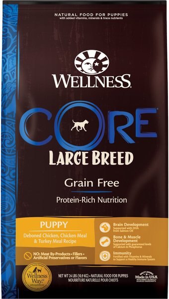 Wellness CORE Grain-Free Large Breed Puppy Deboned Chicken Recipe Dry Dog Food