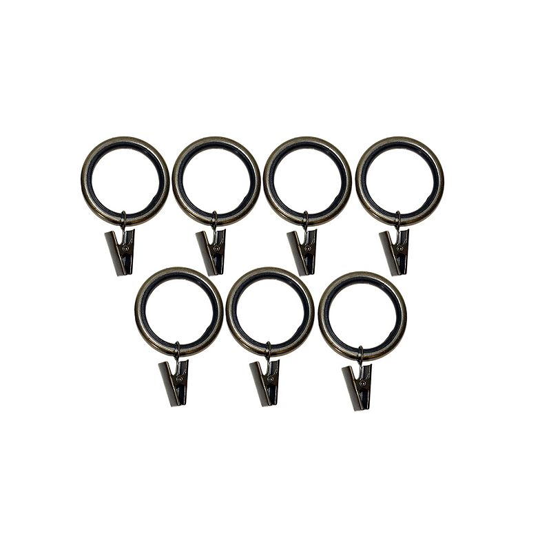 Versailles Home Fashions 7-pack Silent Glide Nylon Lined Clip Rings