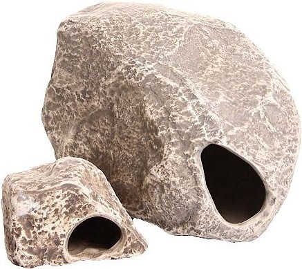 Underwater Galleries Assorted Cichlid Aquarium Stone Caves， 2 count box