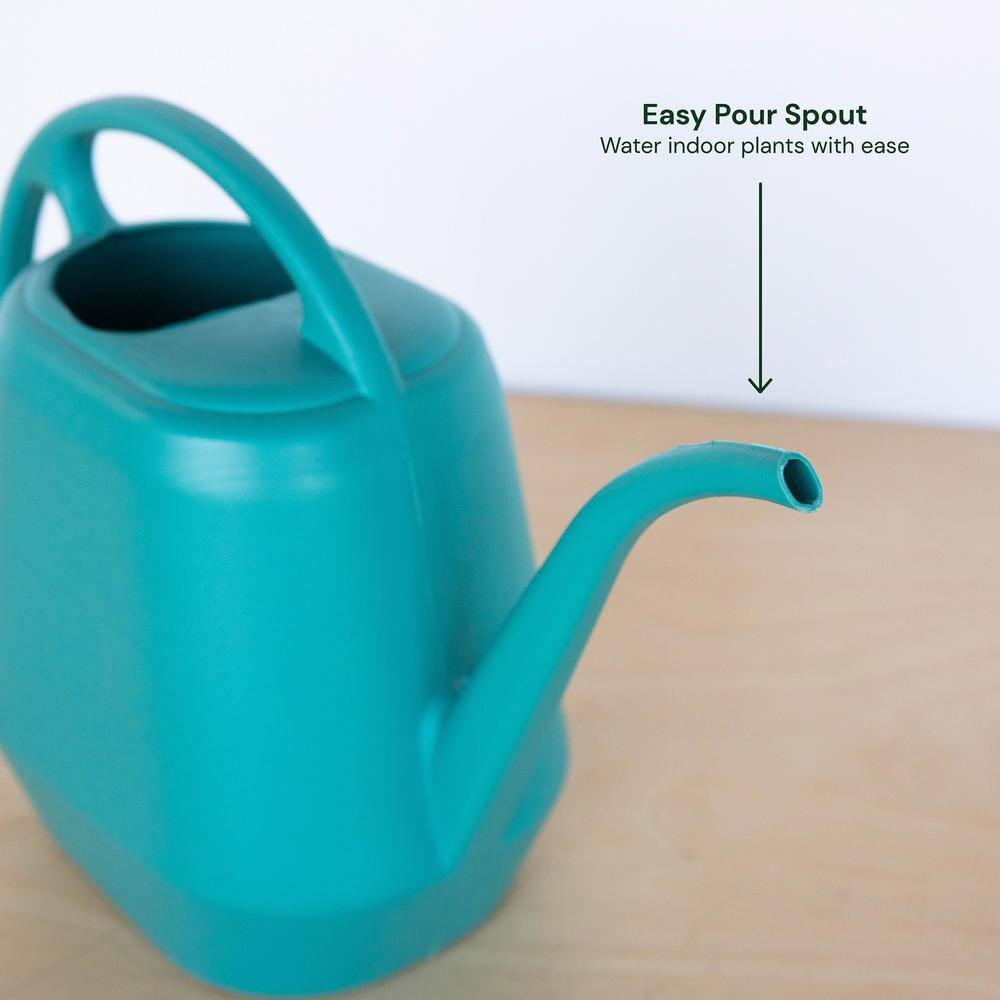 Bloem Aqua Rite 1.1 Gal. (144 fl. oz.) Bermuda Teal Green Watering Can JW41-26