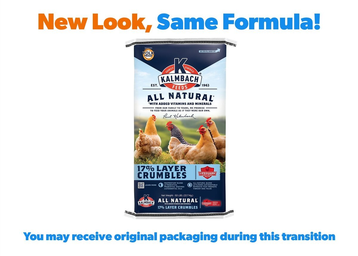 Kalmbach Feeds All Natural 17% Protein Layer Crumbles Chicken Feed